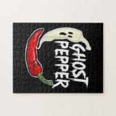 Ghost Pepper Funny Spicy Hot Halloween Ghost Peppe Legpuzzel (Horizontaal)