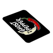 Ghost Pepper Funny Spicy Hot Halloween Ghost Peppe Magneet (Rechterzijde)