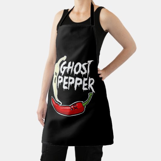 Ghost Pepper Funny Spicy Hot Halloween Ghost Peppe Schort (Insitu)
