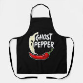 Ghost Pepper Funny Spicy Hot Halloween Ghost Peppe Schort (Voorkant)