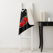 Ghost Pepper Funny Spicy Hot Halloween Ghost Peppe Sherpa Deken (In situ)