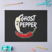 Ghost Pepper Funny Spicy Hot Halloween Ghost Peppe Tissuepapier (Craft)