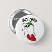 Ghost Pepper Grappige Chili Woordgrap Ronde Button 5,7 Cm (Voorkant /achterkant)