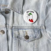 Ghost Pepper Grappige Chili Woordgrap Ronde Button 5,7 Cm (In situ)