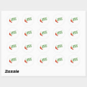 Ghost Pepper Ronde Sticker (Vel)