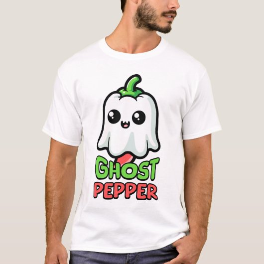Ghost Pepper! Schattigee Hete Pepper Pun! T-shirt (Voorkant)