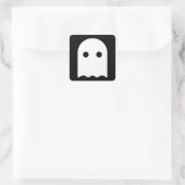 Ghost-pictogram Vierkante Sticker (Tas)