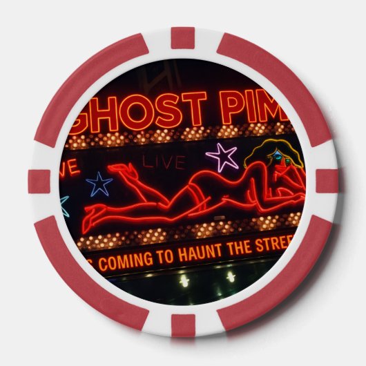 Ghost Pimp Classic Playing Cards Poker Chips (Voorkant)