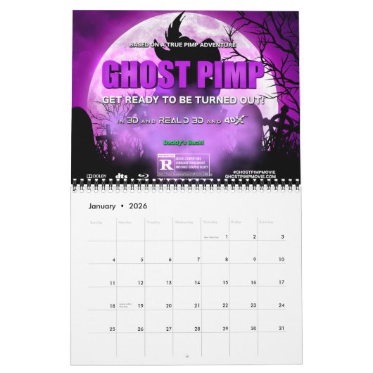 Ghost Pimp Kalender (Jan 2026)