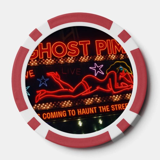 Ghost Pimp Klassieke Speelkaarten Poker Chips (Achterkant)