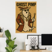Ghost Pimp Poster (Thuiskantoor)