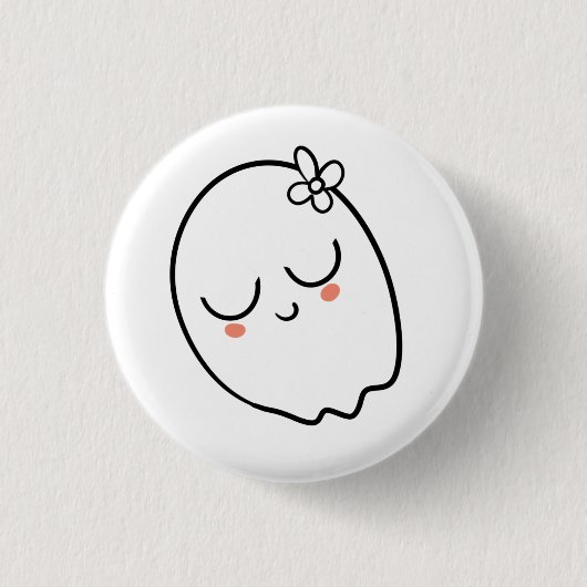 Ghost pin ronde button 3,2 cm (Voorkant)