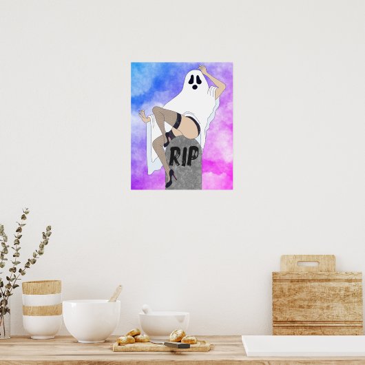 Ghost Pinup Poster (Keuken)
