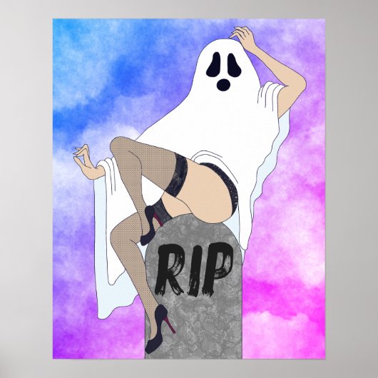 Ghost Pinup Poster (Voorkant)