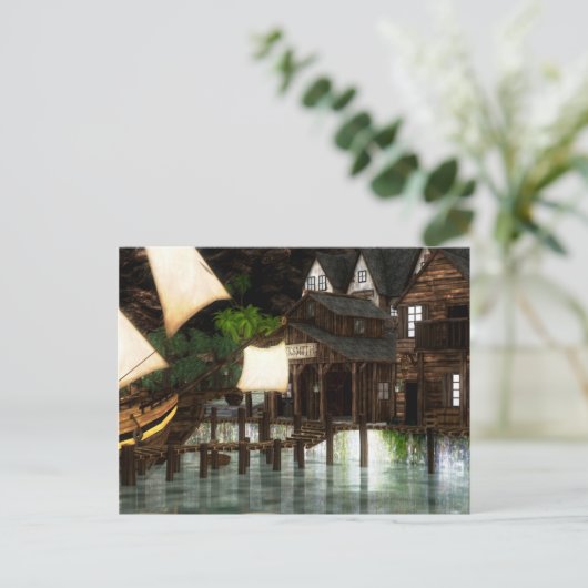 Ghost Pirate Cove briefkaart (Staand voorkant)