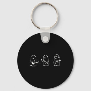 Ghost Playing Gitaar Lazy Halloween Kostuum Leuk M Sleutelhanger