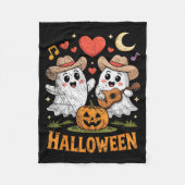 Ghost Playing Guitar For Halloween Lovers  Fleece Deken (Voorkant)
