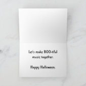 Ghost Playing Organ Card Kaart (Binnen)