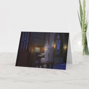 Ghost Playing Organ Card Kaart