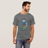 Ghost Plumber Funny Plumbing Halloween Costume T-shirt (Voorkant volledig)