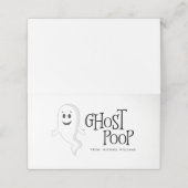 Ghost Poop Halloween Snoep Bag Topper Plaatskaartje (Buitenkant ongevouwen)