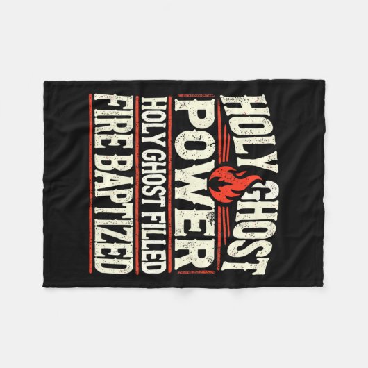 Ghost Power Christelijk Faith Fleece Deken (Voorkant (Horizontaal))