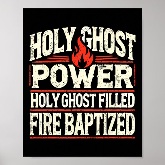 Ghost Power Christelijk Faith Poster (Voorkant)
