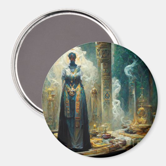 Ghost Priestess Fantasy Magneet (Voorkant / Achterkant)