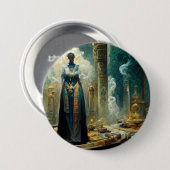 Ghost Priestess Fantasy Ronde Button 7,6 Cm (Voorkant /achterkant)