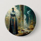 Ghost Priestess Fantasy Ronde Button 7,6 Cm (Voorkant)