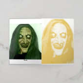 Ghost print mobiele caver folie feestdagenkaart (Buiten Laag)