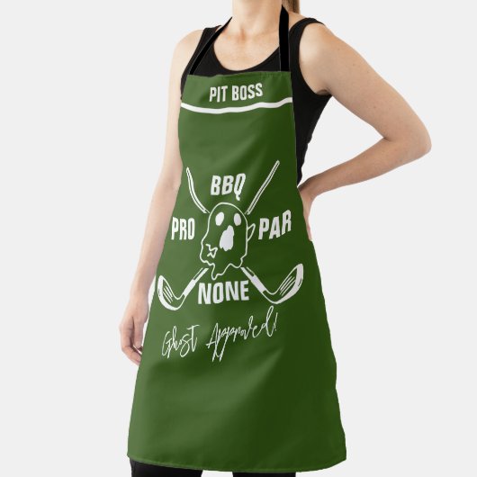 Ghost Pro BBQ Schort – "Par None" Grill Master (Insitu)
