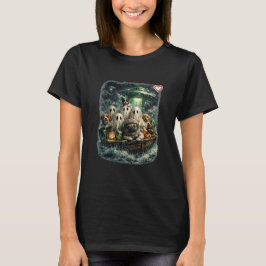 Ghost Pug Crew op een Geheime Zee T-shirt