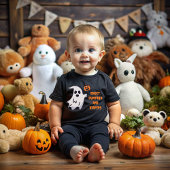 Ghost, pumpkin and diapers on Halloween