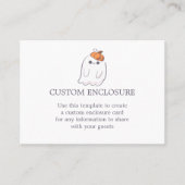 Ghost Pumpkin Custom Enclosure Kaart Visitekaartje (Voorkant)