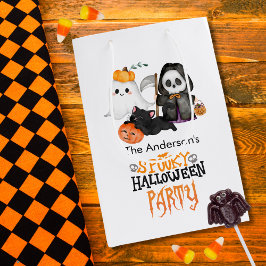 Ghost Pumpkin Grim Reaper Schattigee zwarte kat Ha Medium Cadeauzakje