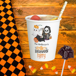 Ghost Pumpkin Grim Reaper Schattigee zwarte kat Ha Papieren Bekers