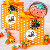 Ghost Pumpkin Grim Reaper Schattigee zwarte kat Ha Ronde Sticker