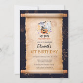 Ghost Pumpkin Halloween Mystieke Verjaardag Kaart (Voorkant)