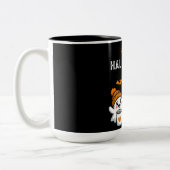 Ghost Pumpkin Halloween Tweekleurige Koffiemok (Links)