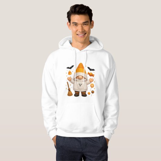 Ghost Pumpkin Hoodie: Halloween trui Hoodie (Voorkant volledig)
