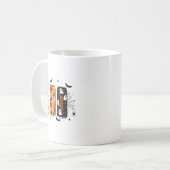 Ghost Pumpkin Sce Funny Halloween Energy Drink Can Koffiemok (Voorkant links)