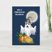 Ghost & Pumpkin | Spooktaculair Notitiekaartje (Voorkant)