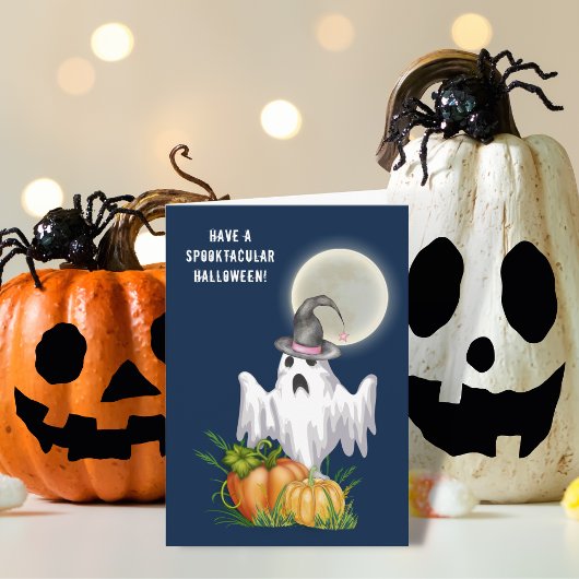 Ghost & Pumpkin | Spooktaculair Notitiekaartje