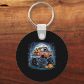 Ghost Pumpkin Spooky Seizoen Halloween Kostuum Sleutelhanger (Voorkant)