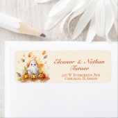 Ghost Pumpkins Herfst Halloween Etiket (Insitu)