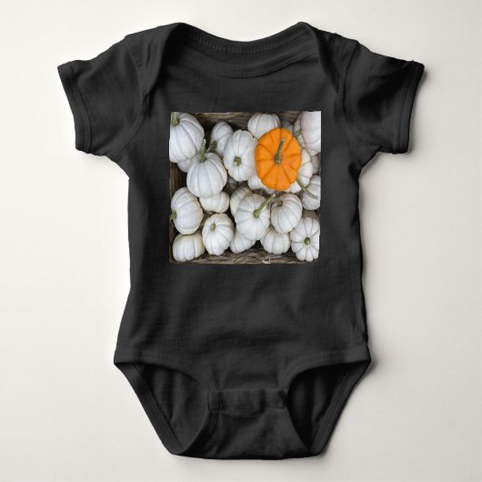 Ghost Pumpkins met een gulzige oranje Baby Romper (Voorkant)