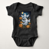 Ghost Pumpkins Schattige Halloween Romper (Voorkant)