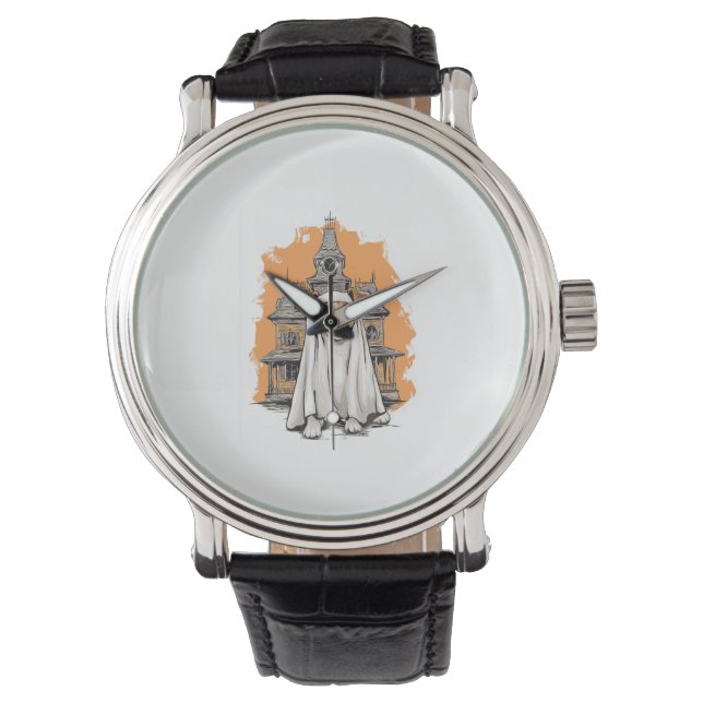 Ghost Pup - Spooky hondenkostuum Horloge (Voorkant)