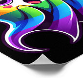 Ghost Rainbow Gay Pride Grappig Poster (Hoek)